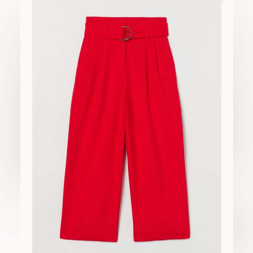 Wide Belted Pants